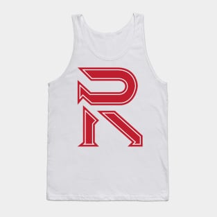 Red Emblem Shirt Tank Top